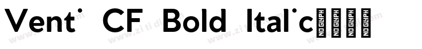 Venti CF Bold Italic字体转换